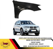 BMW X3 F25 FRONT WING RIGHT DRIVERS SIDE NEW INSURANCE APPROVED OEM QUALITY